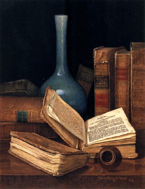 Hirst, Claude Raguet The Bookworm-s Table Spain oil painting art